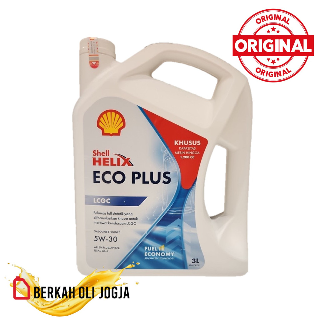 Shell Helix Eco Plus 0W-20 | 5W-30 Oli Mesin Mobil Shell Helix Eco Plus 3liter ORIGINAL