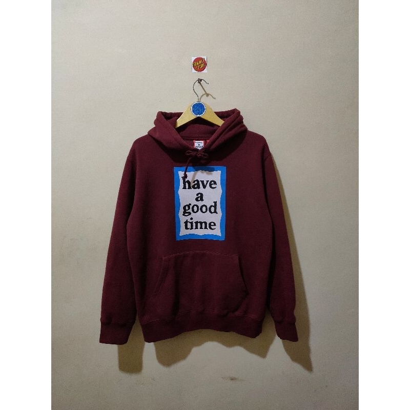 hodie have a good time maroon blue frame rare