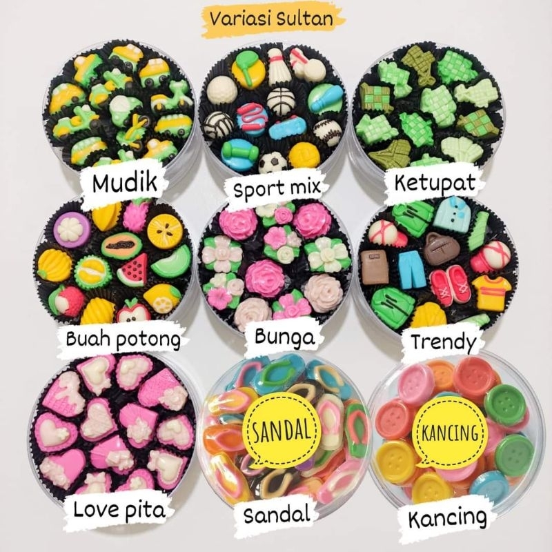 

coklat karakter lebaran variasi sultan toples 200gr halal - cokelat hamper parcel