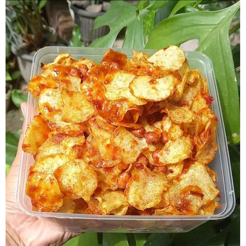 

Keripik Kentang Kacang Pedas 350 gram