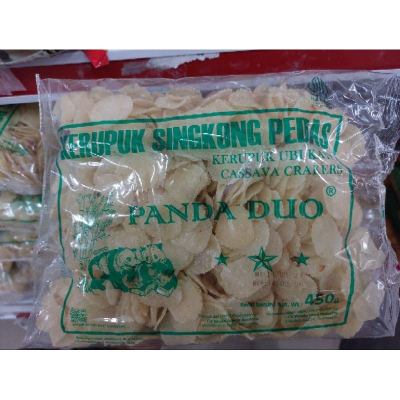 

KZ - kerupuk singkong pedas panda duo 450gr