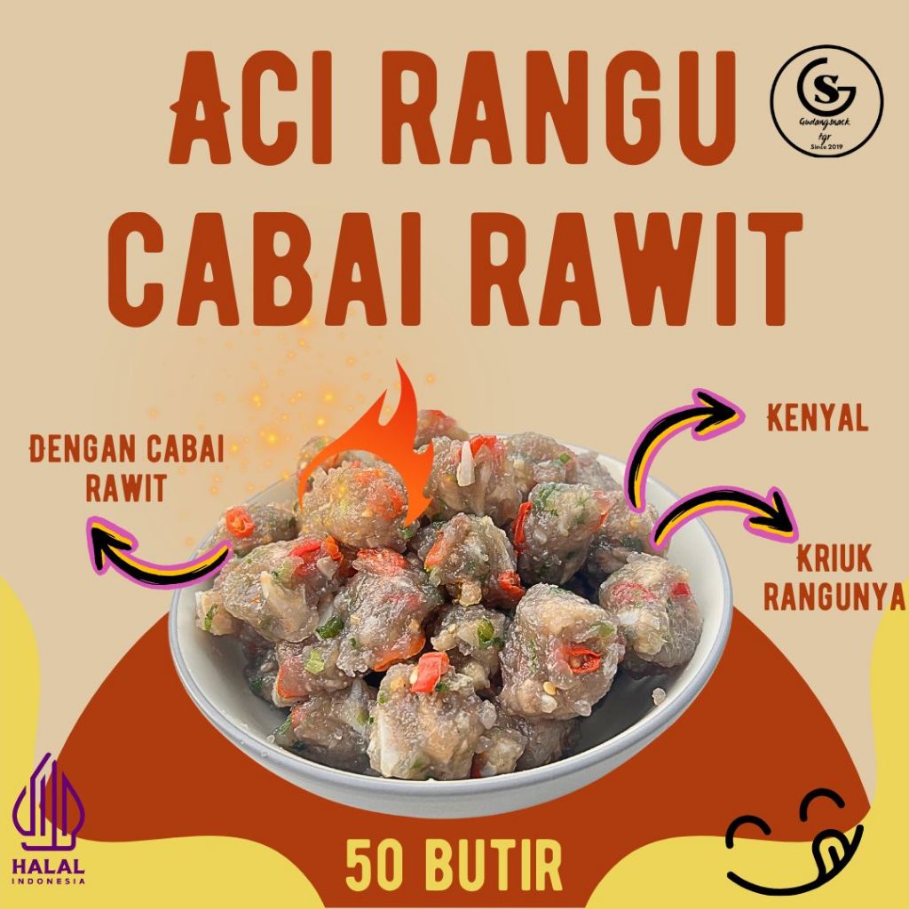 

50 PCS BASO ACI CIRAWIT [ HANYA CILOK SAJA ] HOTPOT INSTAN