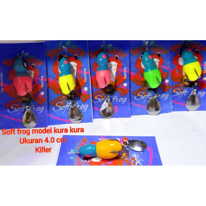 Sofrog  4.0  cm/kodok karet/kodok palsu/Killer umpan pancing casting/kodok palsu/kodok mainan ikan g