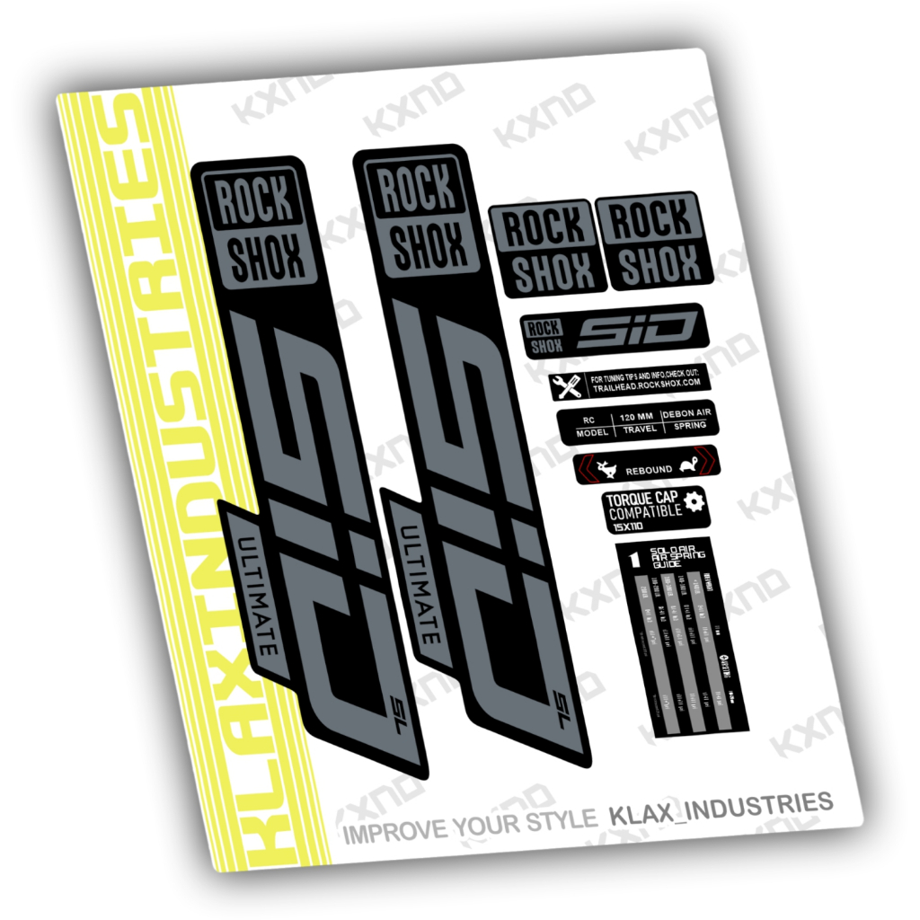 decal fork ROCKSHOX SID SL ULTIMATE 2021 - 2023 KLAX INDUSTRIES Stiker sepeda