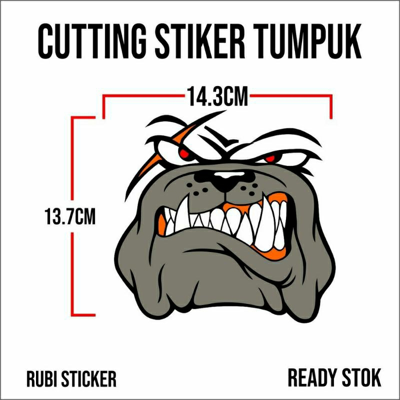 

stiker anjing buldog stiker anjing galak