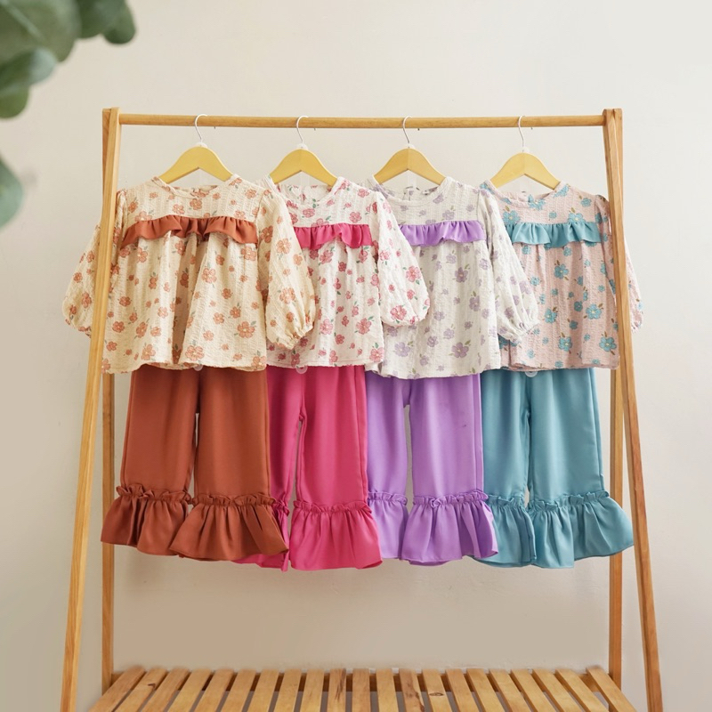 LITTLE CAIM - Zayn Set setelan anak perempuan baju anak perempuan baju anak cewek setelan anak cewek