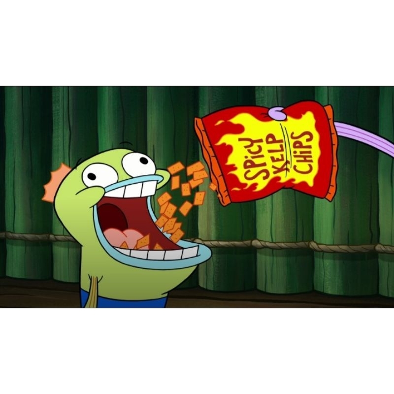 Spicy Kelp chips Makanan Spongebob