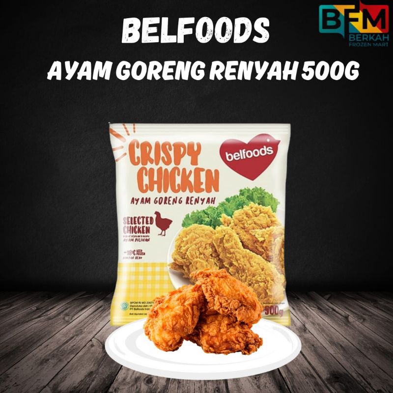 

Belfoods Ayam Belfoods Renyah 500/Belfoods Ayam Goreng Renyah Pedas 500g