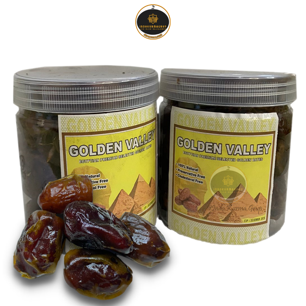 

KURMA Golden Valley[500gr]//Kurma mesir[KEMASAN TOPLES BULAT]