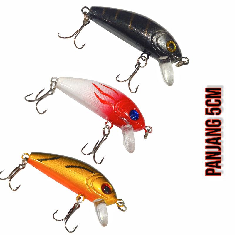 Umpan Lure Mino Panjang 5 CM