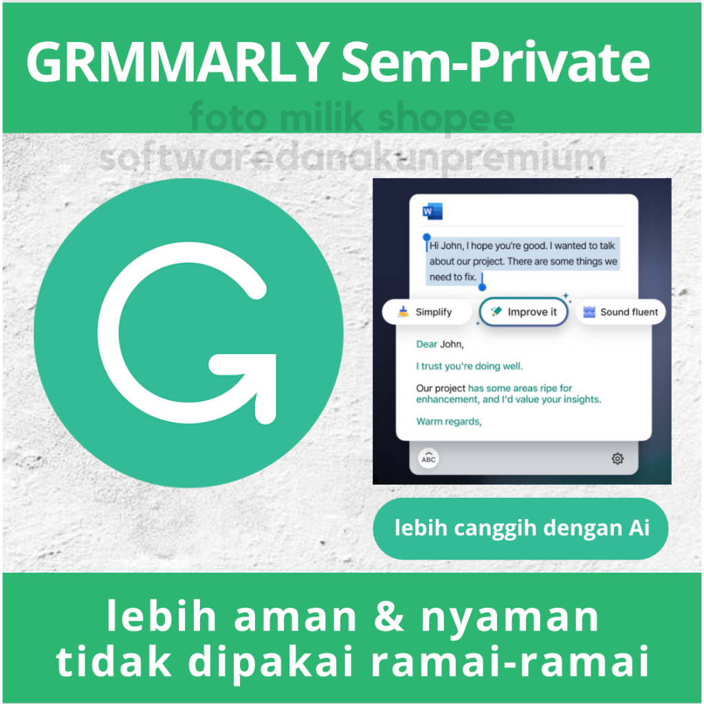 Software GRAMMARLY Pribadi
