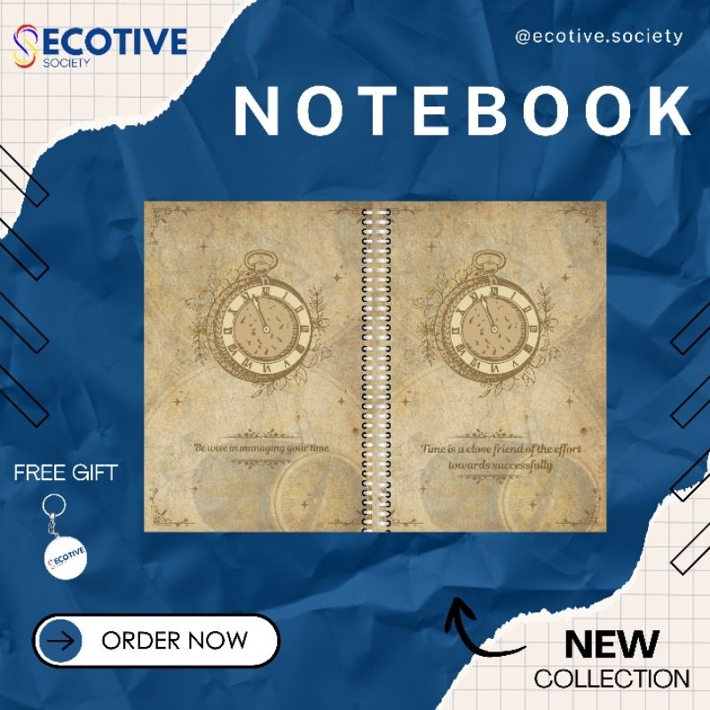 

NOTEBOOK / BUKU CATATAN A5 VINTAGE [ECOTIVE SOCIETY]