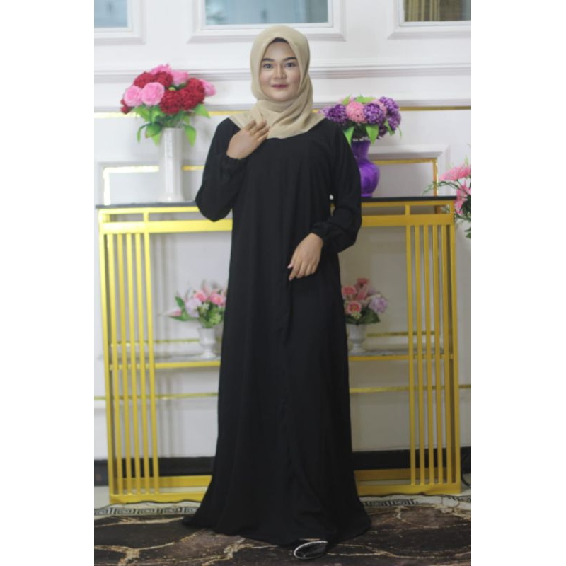 abaya polos / abaya hitam