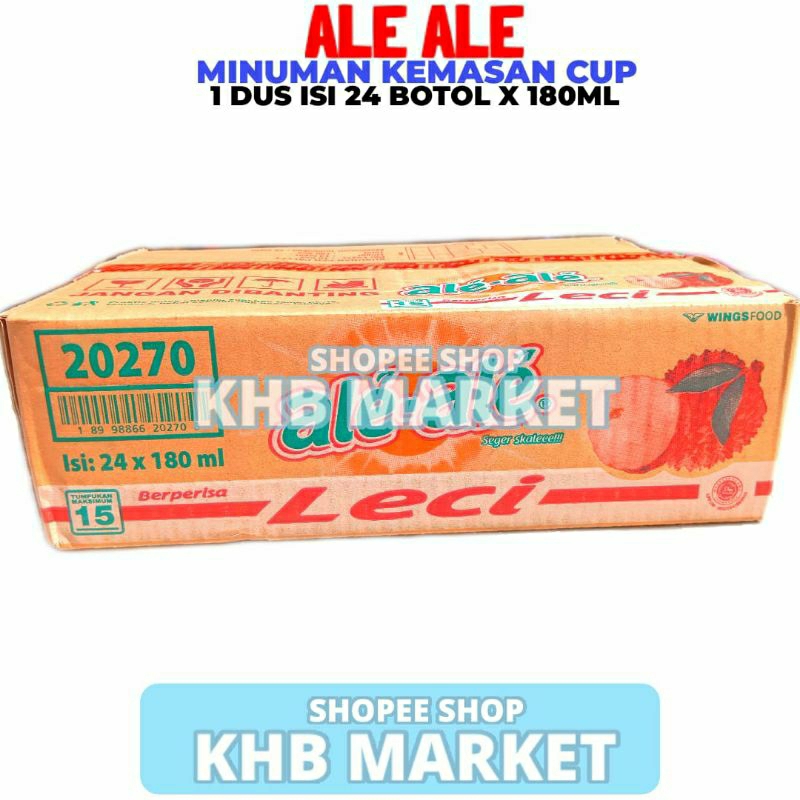 

Ale Ale Rasa Leci 1 Dus Isi 24 Pcs x 180ML