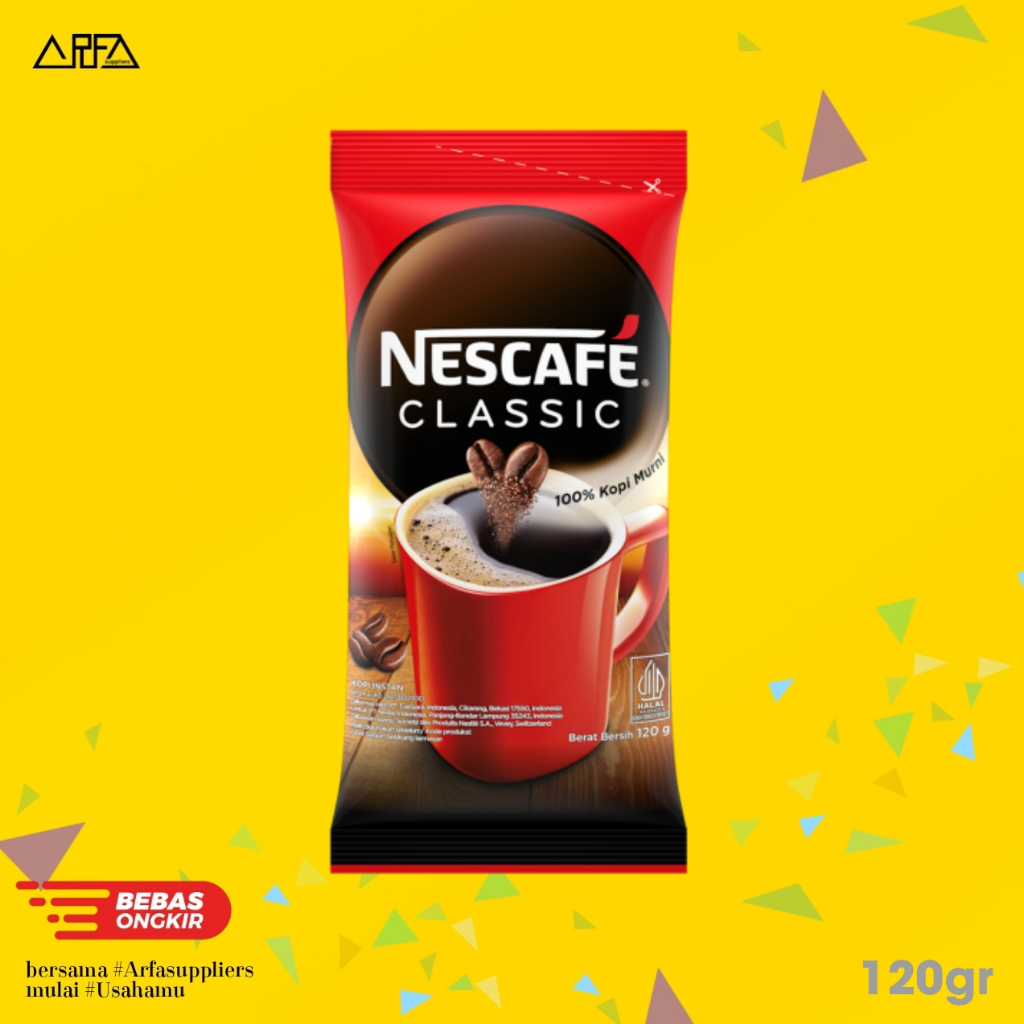 

Nescafe Classic 120gr = 60 gelas
