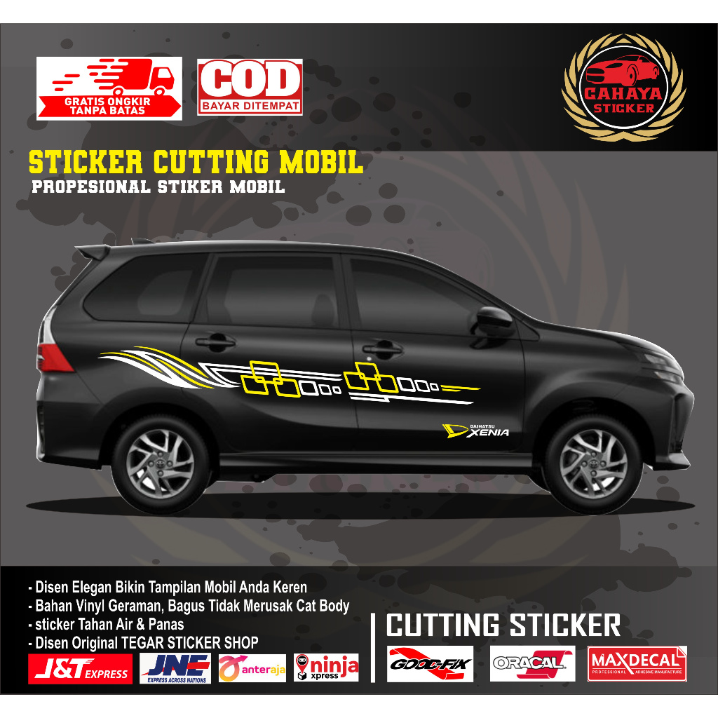 sticker mobil daihatsu xenia sticker lis mobil daihatsu xenia sticker motif variasi untuk body mobil