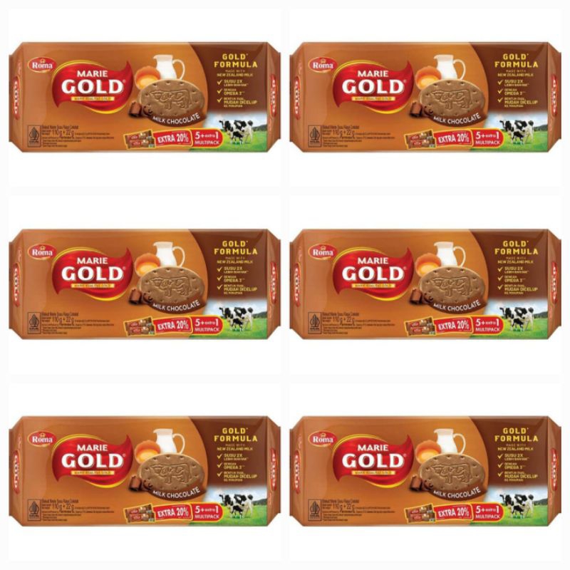 

Roma Marie Gold Milk Chocolate Biskuit Marie Susu Rasa Cokelat 132 Gr