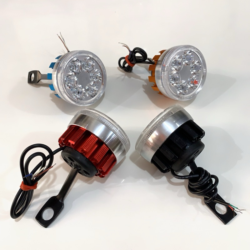 LAMPU CREE TEMBAK SOROT LED 6 MATA STROBO ENGEL EYE 3 FUNGSI