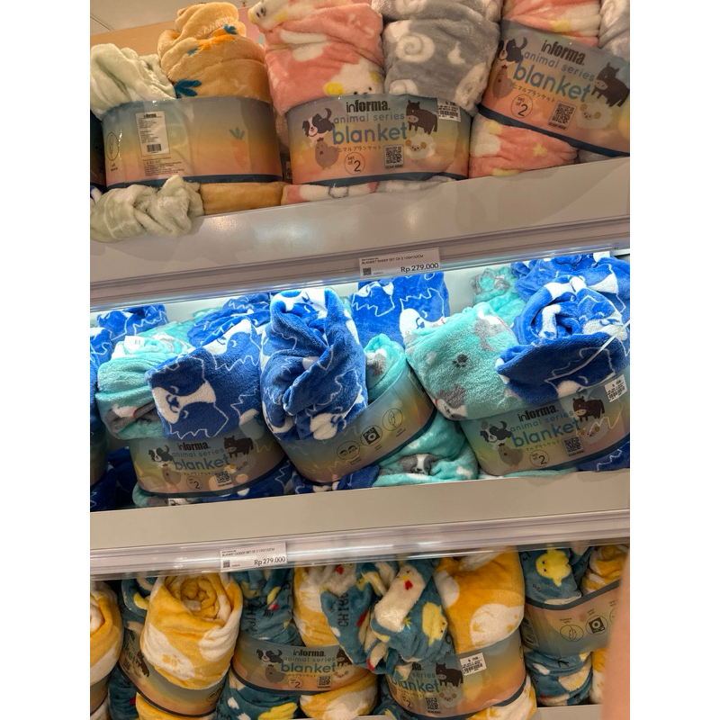 Informa animal series blanket 125x152cm, selimut besar, selimut serbaguna, selimut flannel