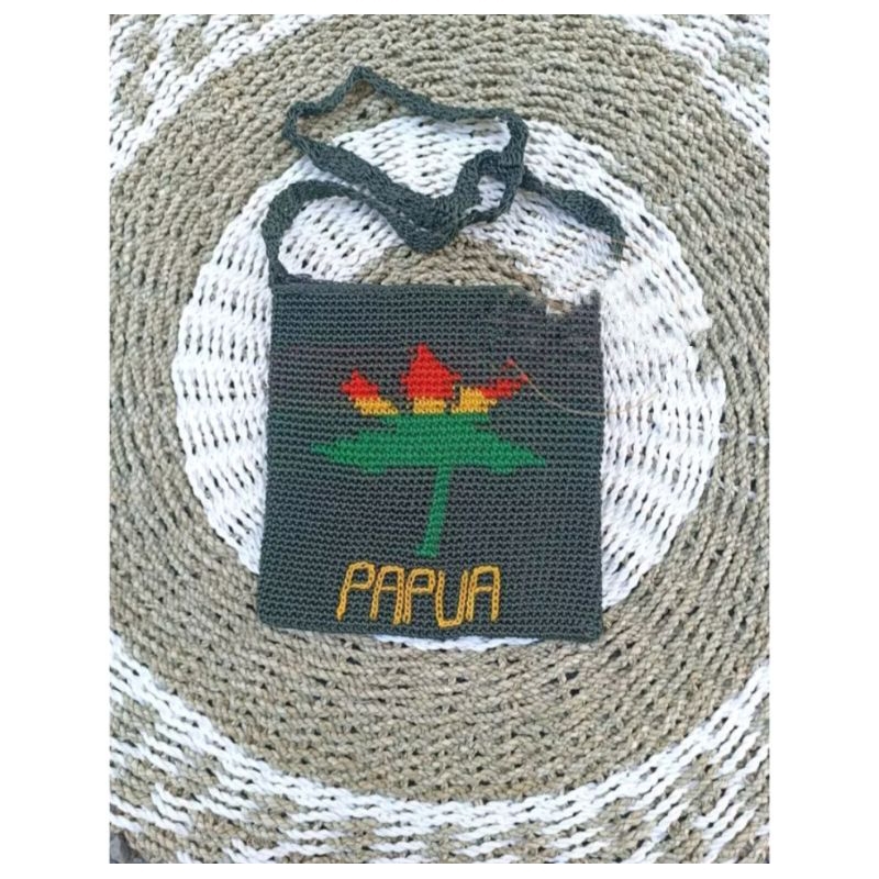 TAS NOKEN PAPUA DAUN RASTA, NOKEN PAPUA, NOKEN RASTA, NOKEN PAPUA RASTA, TAS RASTA PAPUA, TAS PAPUA,