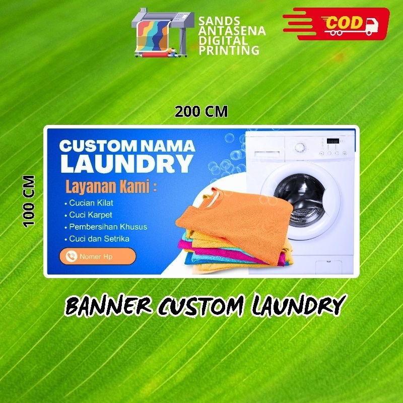 BANNER LAUNDRY BANNER CUSTOM BANNER CUSTOM LAUNDRY BANNER PERCETAKAN SPANDUK LAUNDRY BANNER
