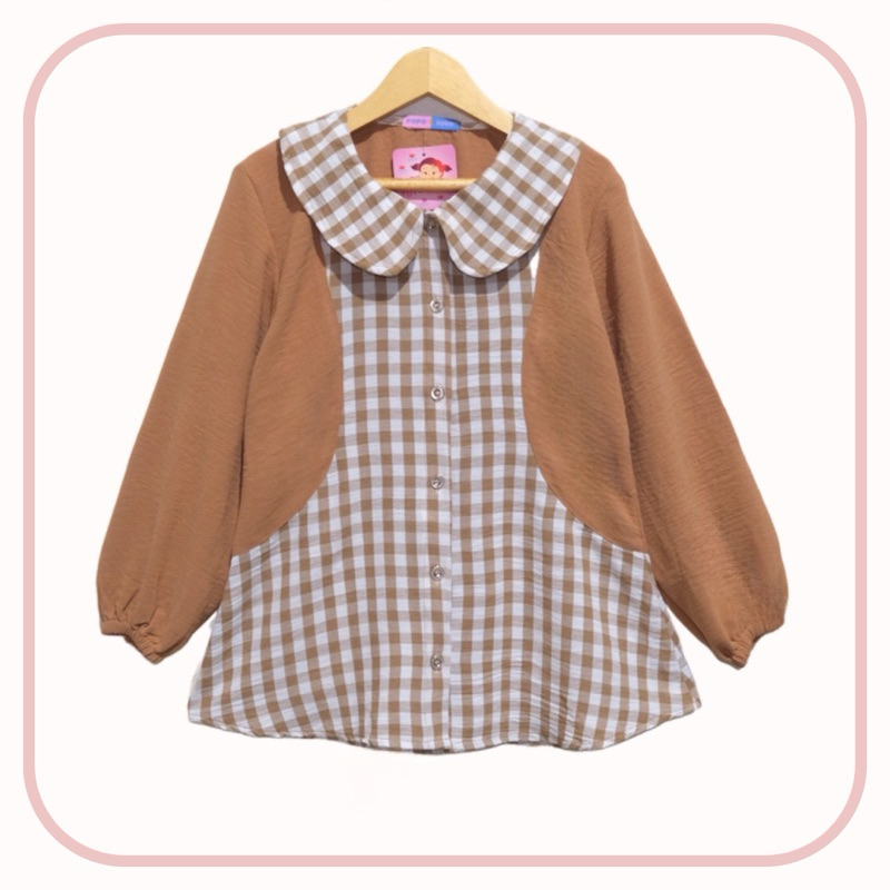 Unik Baju Atasan Anak Perempuan Kemeja Anak Perempuan Lengan Panjang Korea Style Usia 9 Tahun 10