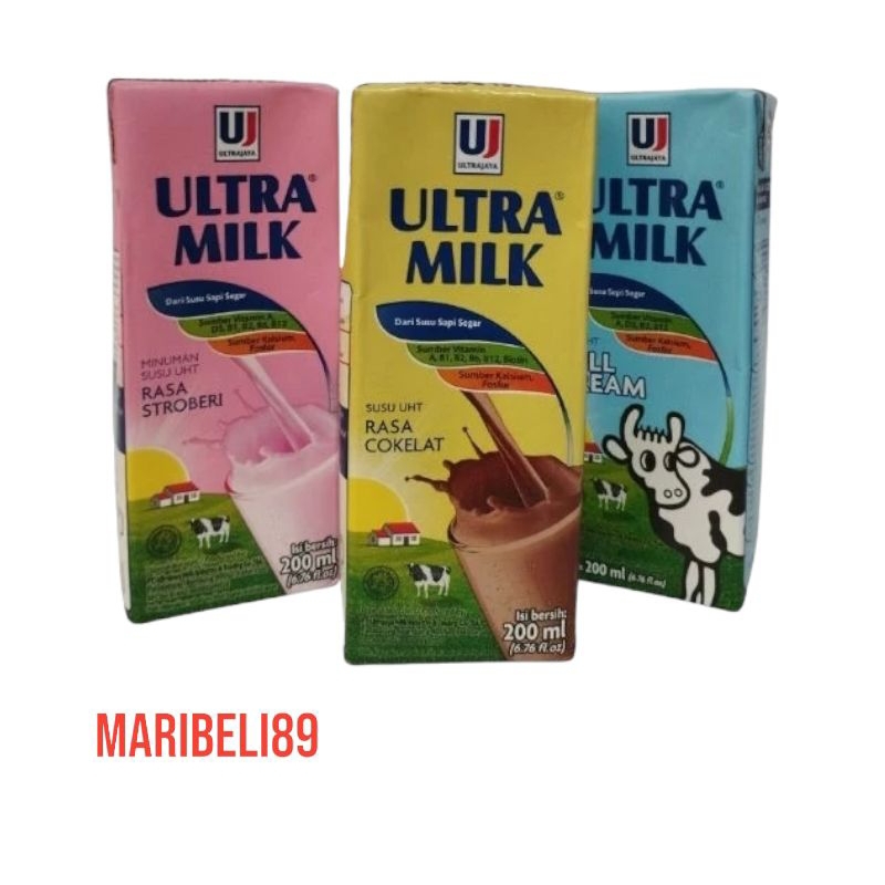 

( Promo)Susu UHT Ultra Milk ~Netto 200ml