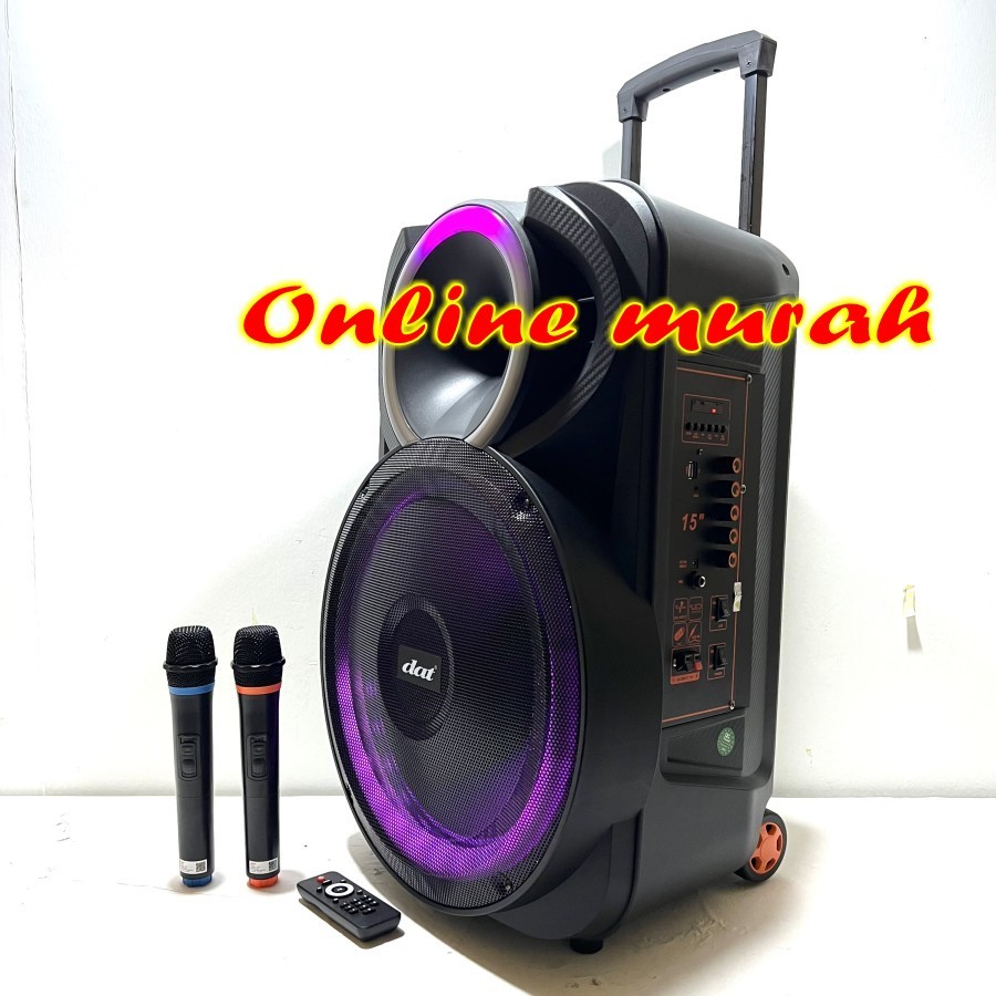 Speaker Portable Wireless dat dt 1502 / dt1502 Original 15'' Bluetooth