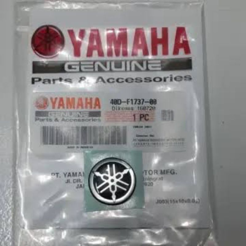 Emblem Logo tameng depan yamaha New Aerox 155 vva Connected ori YGP