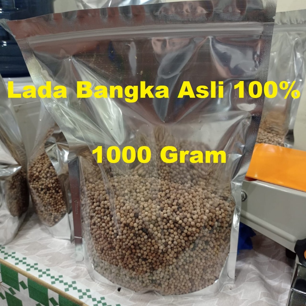 

Lada putih bangka rasa pedas aroma tajam premium asli 100% 1kg