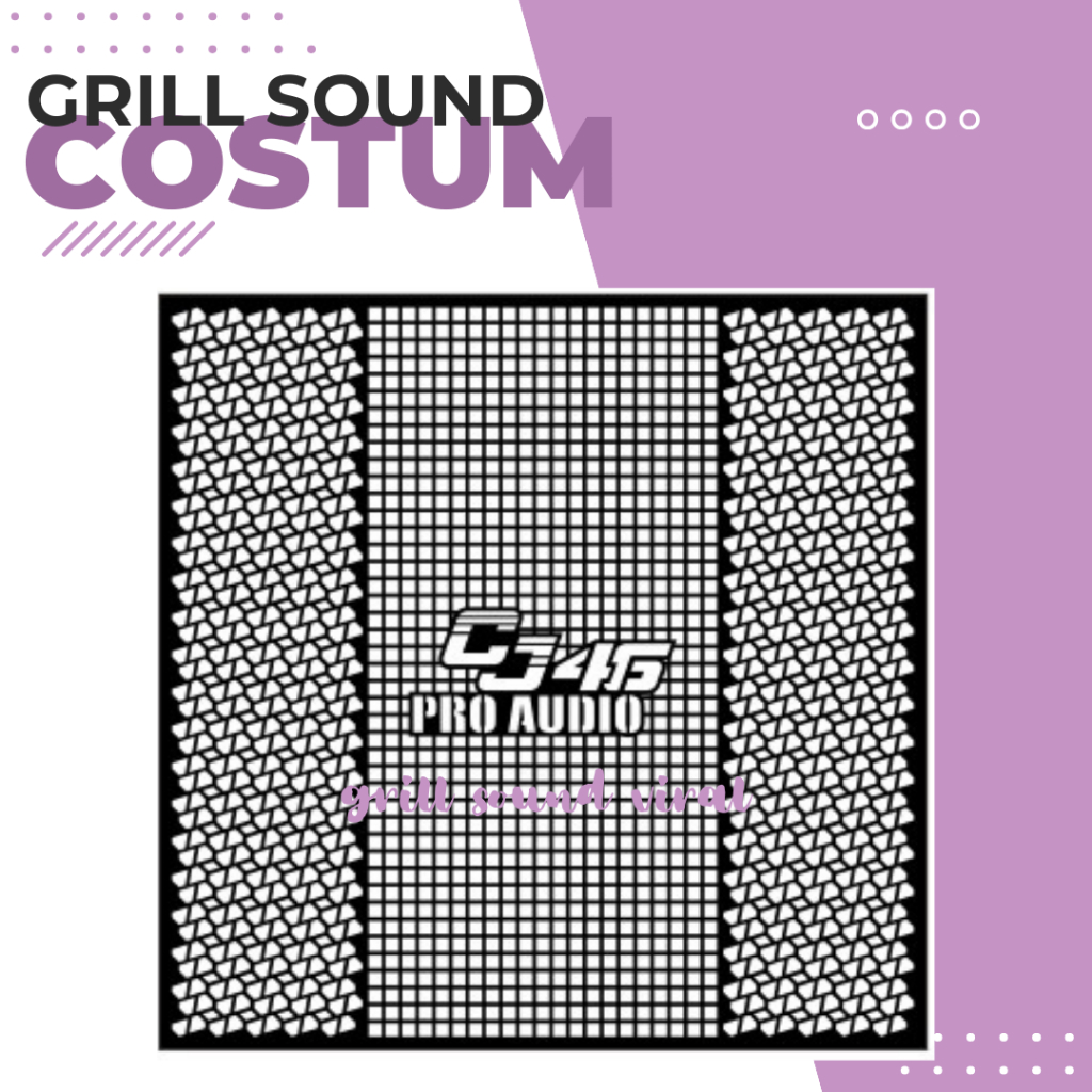 Grill Sound System Bebas Besi Tutup Box Speaker Anti Karat