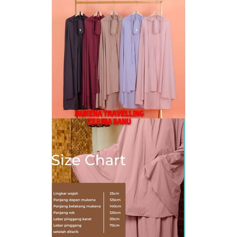 MUKENA TRAVELLING ZERINA BANU HEAVENLIGHTS