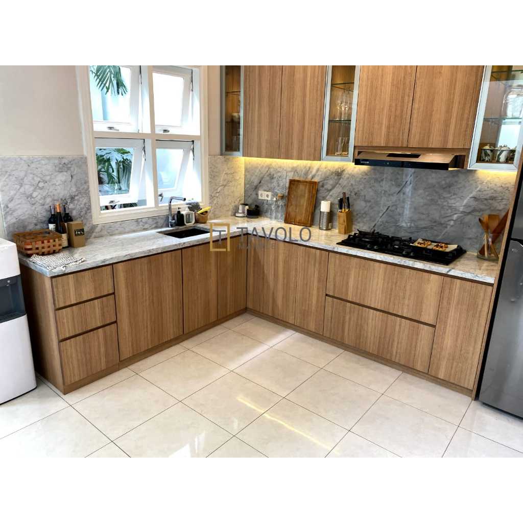 White Carara | Marmer Putih | Meja Dapur | Meja Island | Marmer Itali | White Cararra