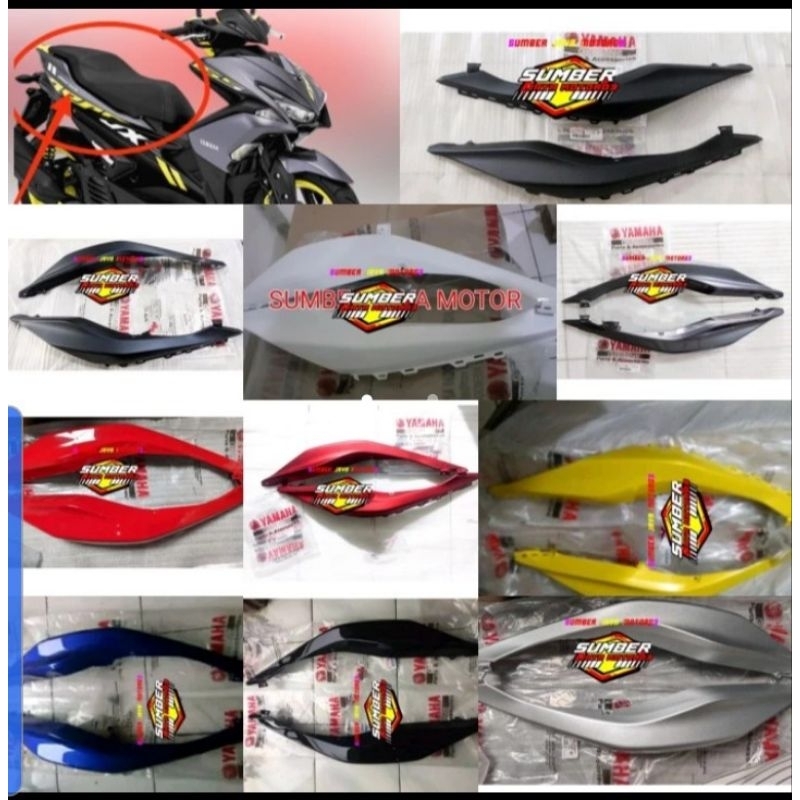 COVER BODY BELAKANG AEROX KANAN KIRI AEROX 155 ORI YGP - Biru