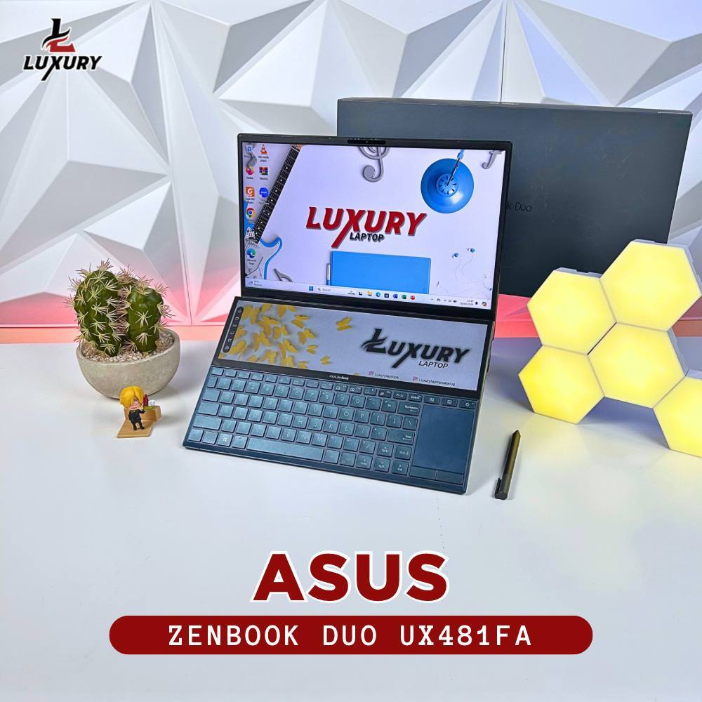 LAPTOP ASUS ZENBOOK DUO UX481FA DUAL SCREEN SLIM CORE I5 RAM 8GB SSD 512GB BACKLIGHT SECOND