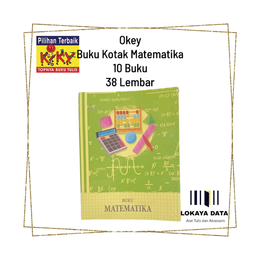 

OKEY BUKU KOTAK MATEMATIKA 38 Lembar 1Pak 10 Buku