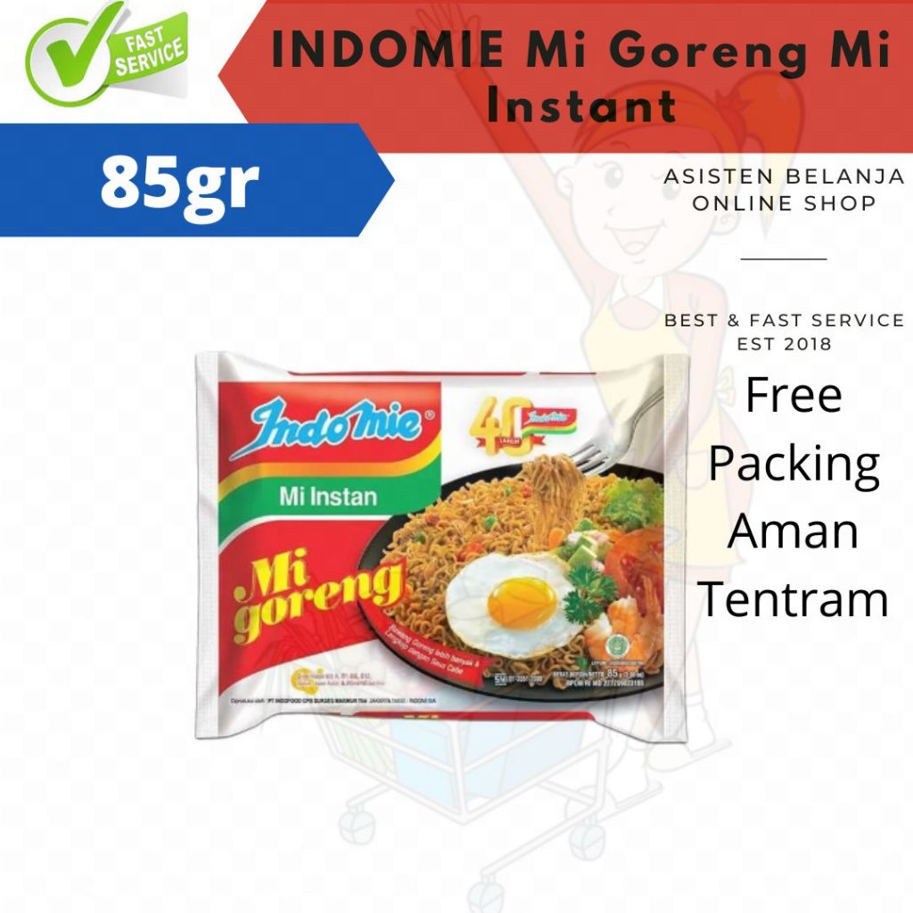 

Indomie Mie Goreng 85gr Mie Instant