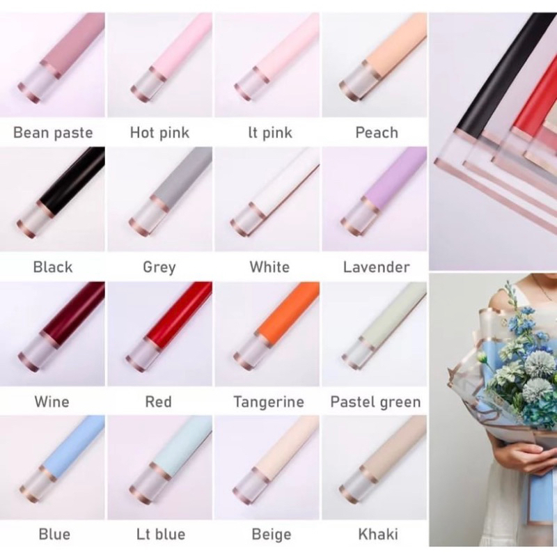 

Kertas Cellophane Double List Gold