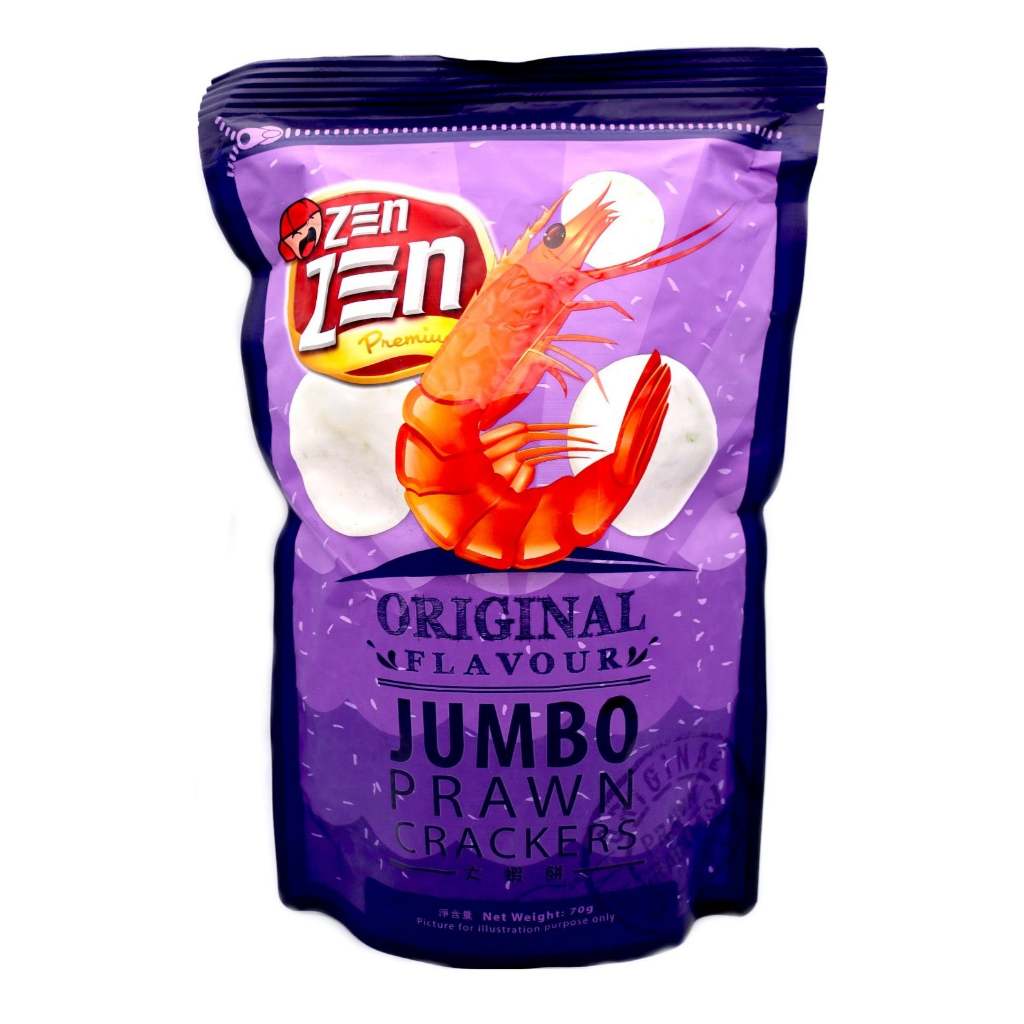 

Krupuk Udang Zen Zen Jumbo Prawn Crackers Original 70gr KEMASAN BESAR