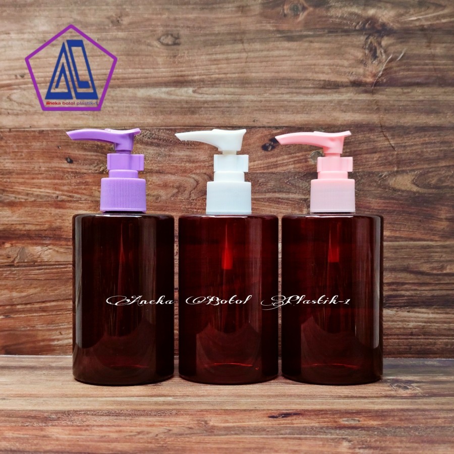 Botol Kemasan Sabun Cair 250ml Amber / Botol Pump 250ml Plastik Pet Tebal