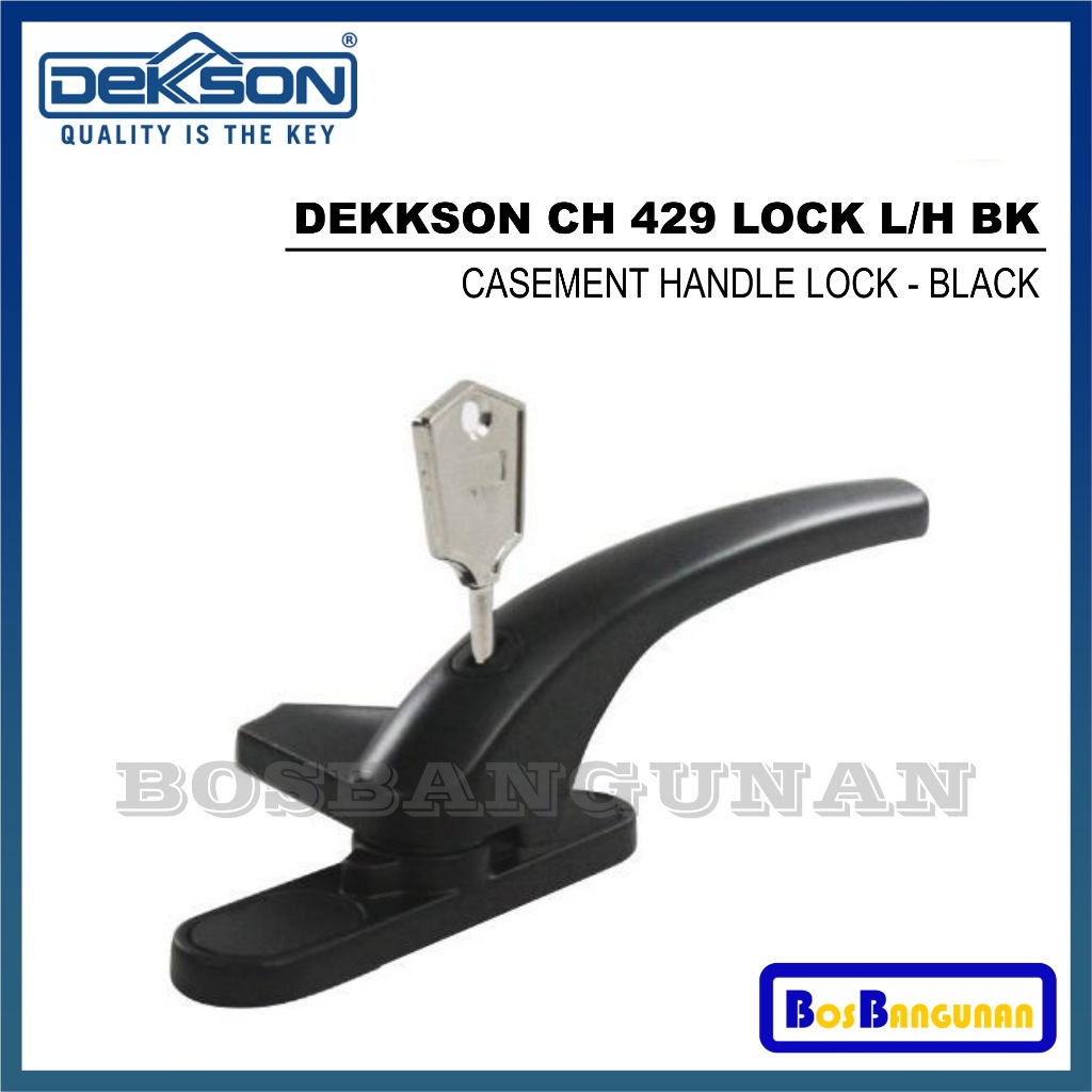 Rambuncis Kunci Jendela DEKKSON / Casement Handle CH 429 LOCK / Pengunci Jendela Alumunium / Slot Je