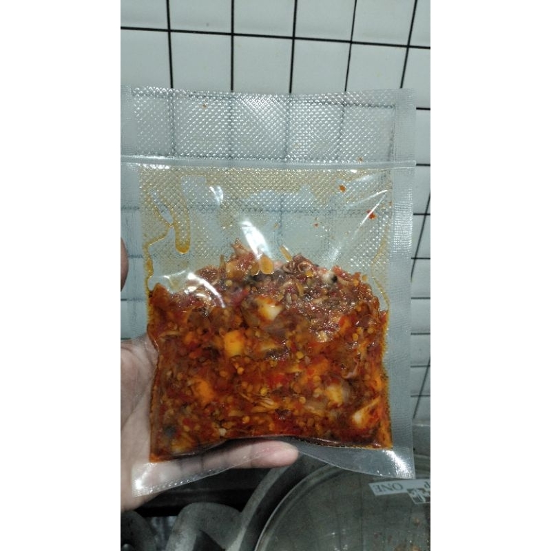 

Sambal mercon Cumi asin