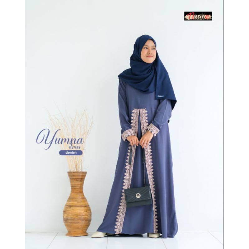 GAMIS YUMNA BY NUDIE COLLECTION BAHAN ITY CREPE