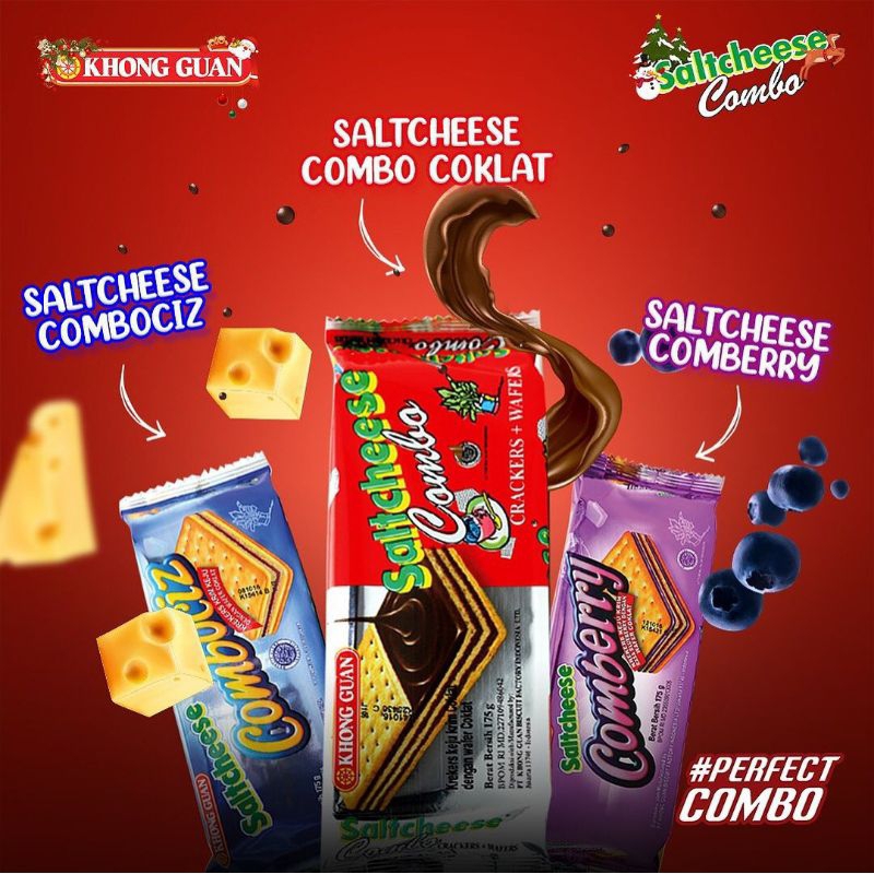 

Khong Guan Saltcheese Combociz / Combo Cokelat/ Comberry