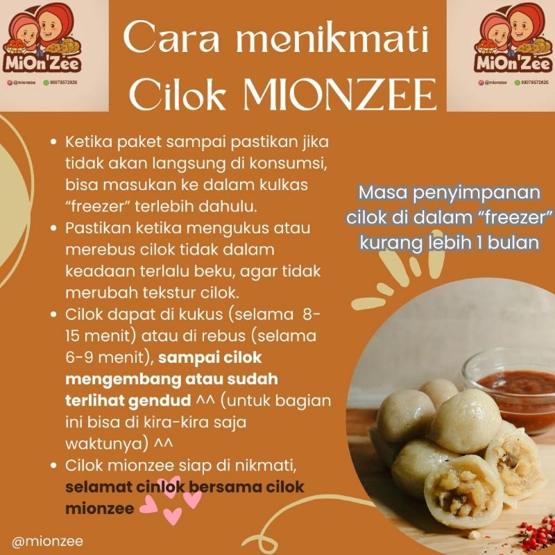 

[READY] CILOK ISI AYAM MIONZEE