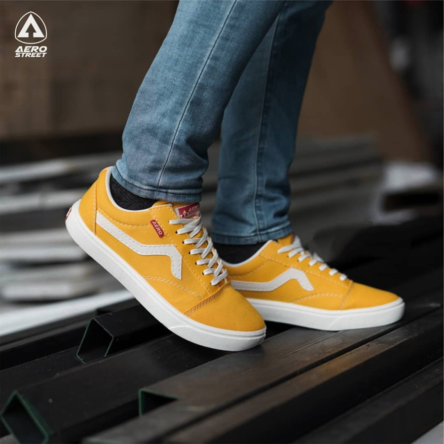 Aerostreet 37-40 massive kuning - Sepatu Sneakers Casual Sport wanita - 40