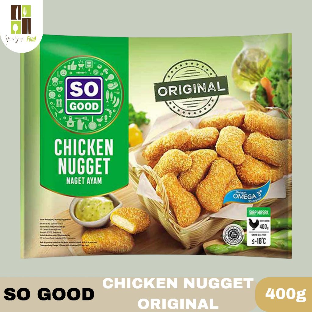 

So Good Chicken Nugget / Naget Ayam Original Kemasan 400g