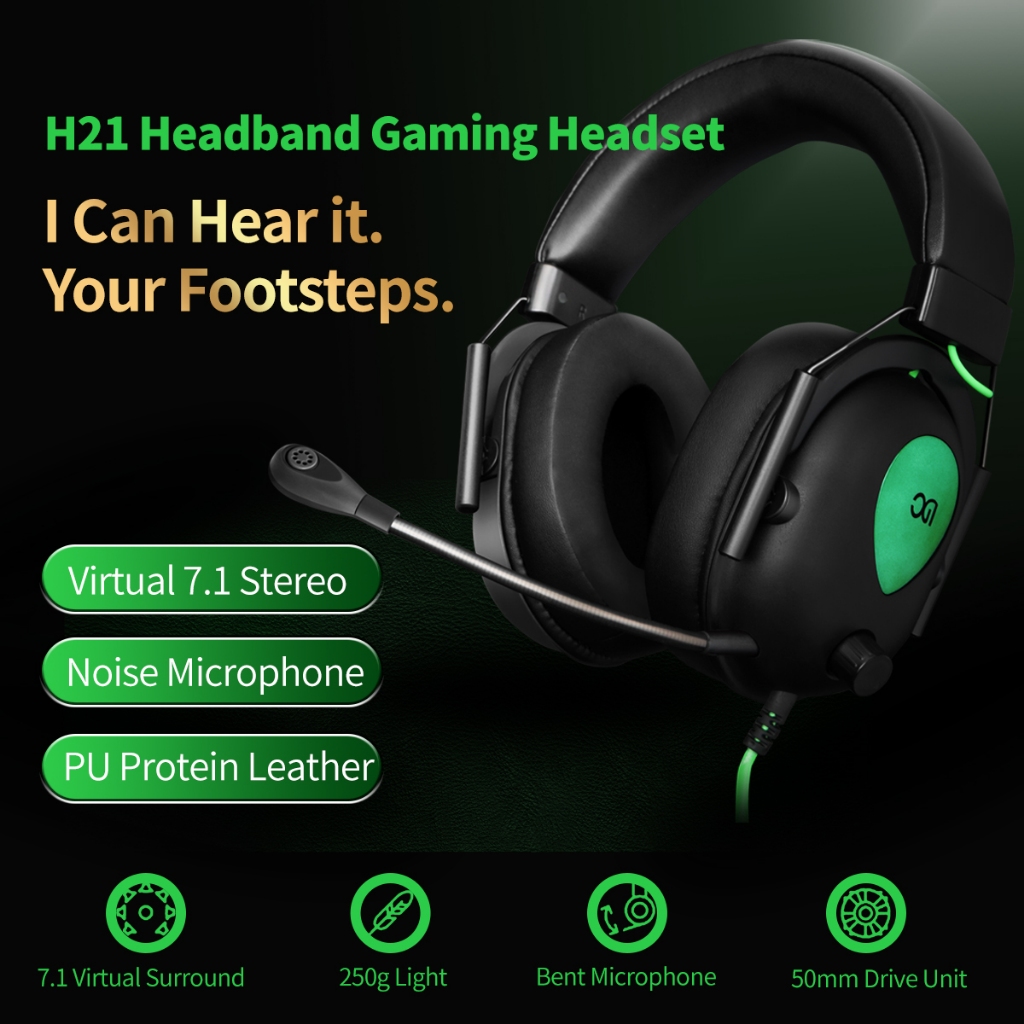 Terbaru Xibter H21 Headset Gaming Surround 7.1 Headphone Kabel Henset Bando Pc/Mobile Pengiriman