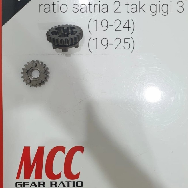 ratio satria 2 tak gigi 3