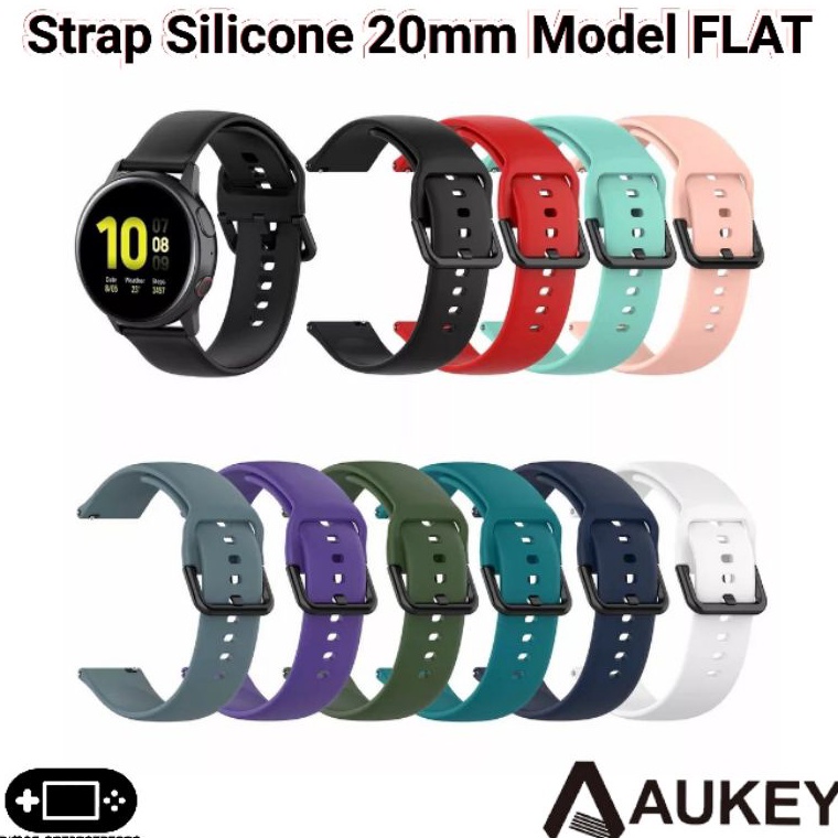 CW Strap Silicone 2mm FLAT Aukey LS2 Fitness Tracker 1 12 SW1 Silikon LS 2 Tali Jam Tangan Smartwatch 12